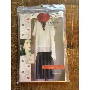 Tina Givens Sewing Pattern TG-A3121 Phoebe Shirt Pants Oversized 4-16 UNCUT